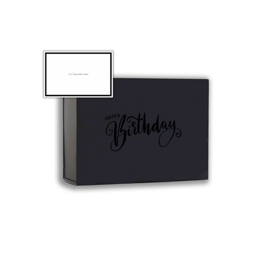 Birthday Box - Large Black Soft Touch