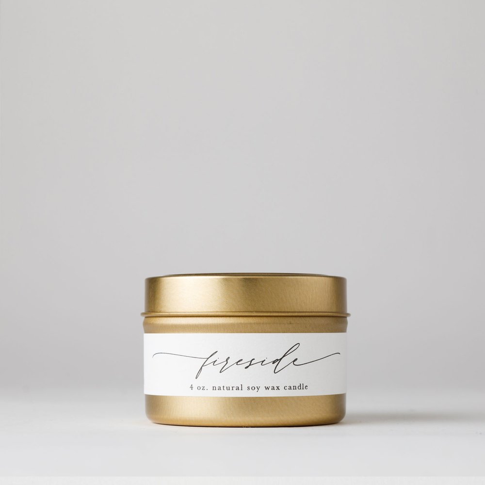 Fireside: Tin Soy Candle